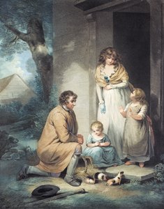 Thomas Gaugain（1748-1812）によって刻まれたモルモット、パブ。 Tフィリップ、1796年（点描彫刻）（125547のペア） 作： George Morland